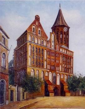 unknow artist European city landscape, street landsacpe, construction, frontstore, building and architecture. 135 oil painting image